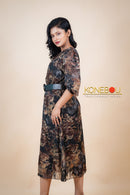 Multi Printed Flared Dress