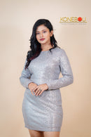 Multi Printed Flared Dress