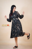 Multi Printed Flared Dress