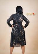 Multi Printed Flared Dress