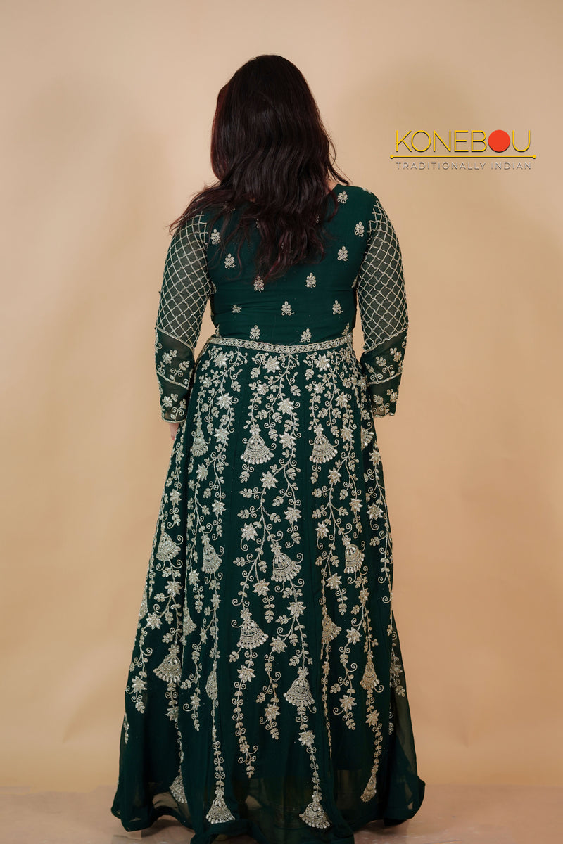 Georgette Ethnic Gown